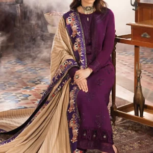 3 Pcs Women's Unstitched Embroidered Suit