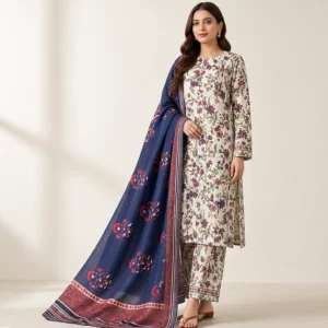 Stylish 3 Pcs Women's Unstitched Digital Print Suit
