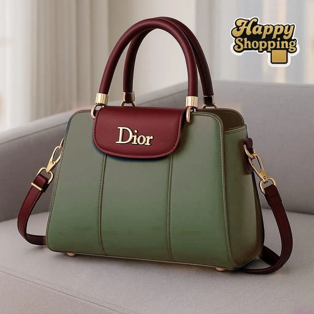 Women's PU Leather Plain Shoulder Bag - Image 2