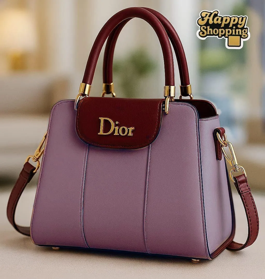 Women's PU Leather Plain Shoulder Bag - Image 3