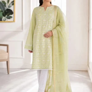3 Pcs Women's Unstitched Embroidered Suit