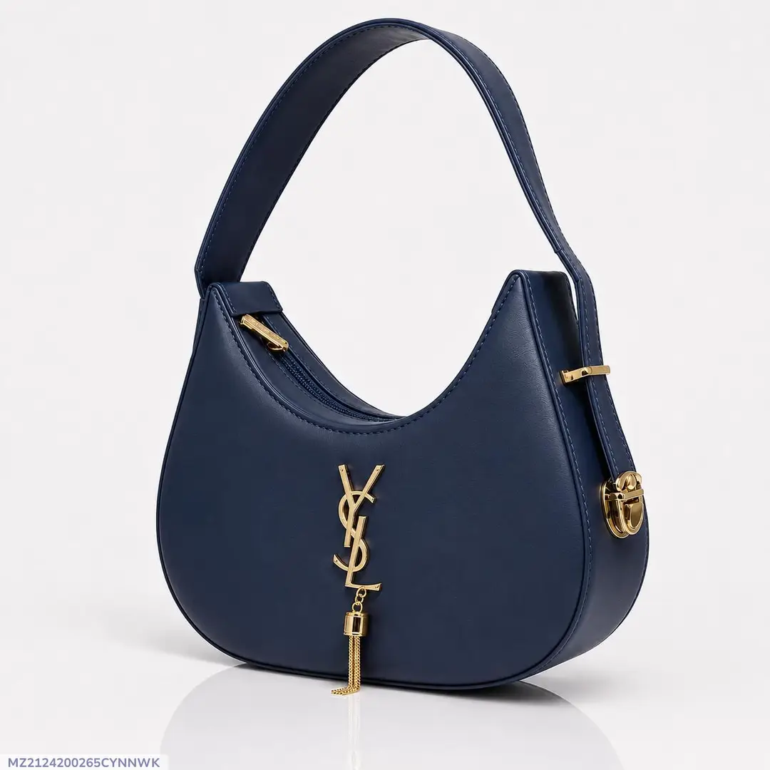 Ysl Hobo Bag Plain Leather Adjustable Handle - Image 2