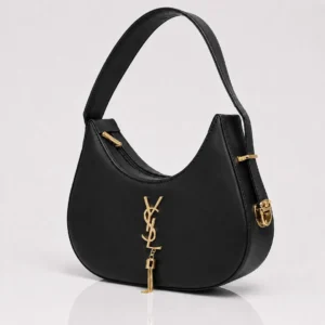 Ysl Hobo Bag Plain Leather Adjustable Handle