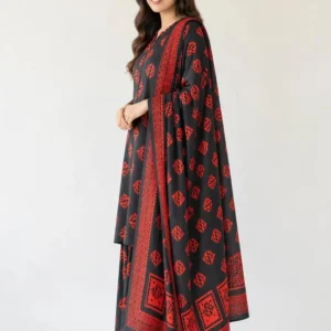 Women's Unstitched 3.Pc Digital Print Suit