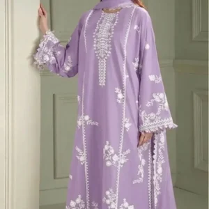 3 Pcs Women's Unstitched Embroidered Suit (Other Colour Options Available)