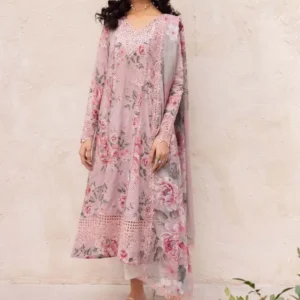 3 Pcs Women's Unstitched Digital Print Suit
