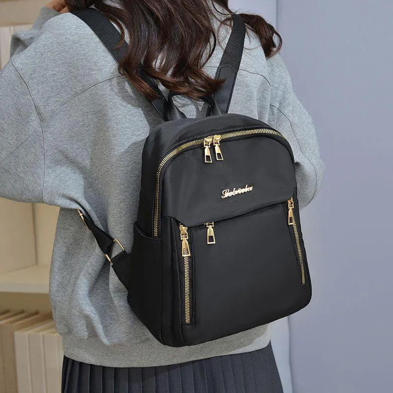 Black Nylon Multipurpose Backpack 16" - Image 6