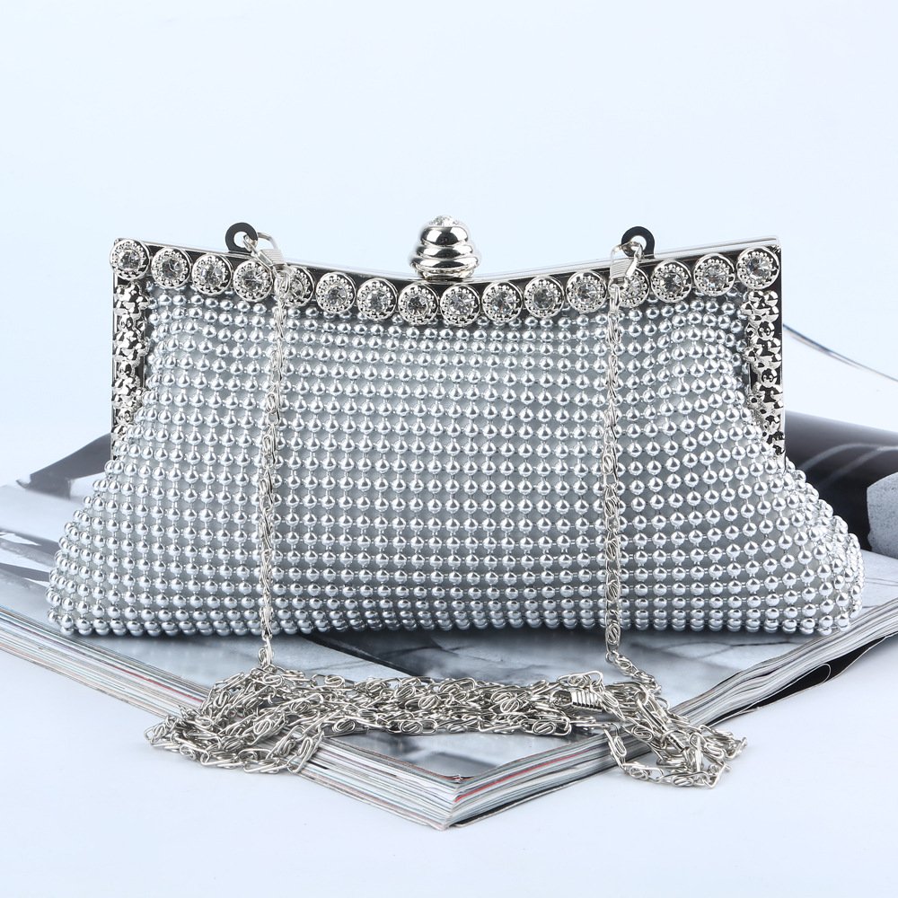Silver Rhinestone Clutch for Weddings & Parties - Image 6