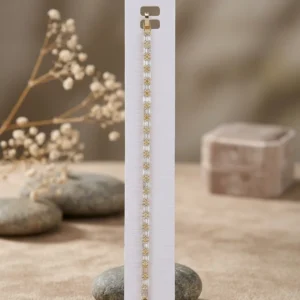 Women Funky Crystal Gold Plated Bracelet 1000oz
