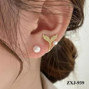 Korean Fish Tail Earrings Gold Plated Lightweight Comfortable (Pink, Silver, Golden, Black)